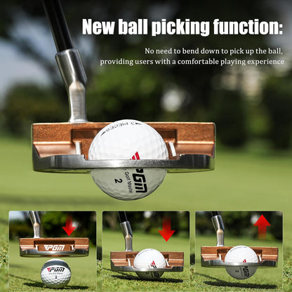 PGM 34 Inch Standing Golf Putter with Ball Pick Up and Graphite Shaft--Golf World-Golf World