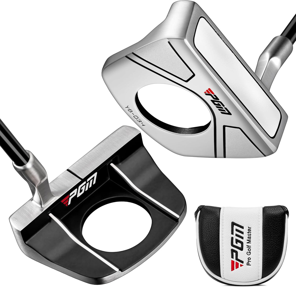 PGM 34 Inch Standing Golf Putter with Ball Pick Up and Graphite Shaft--Golf World-Color:Black-Golf World