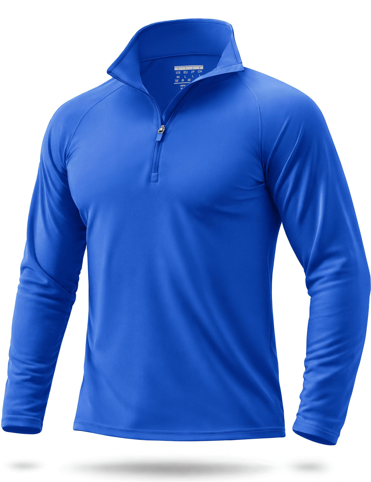 Boladeci Quarter Zip Men Golf Shirt UPF 50+ Long Sleeve Sun Protection