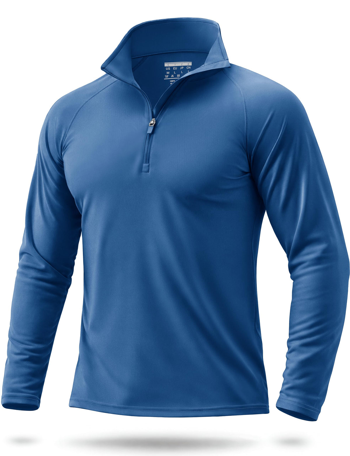 Boladeci Quarter Zip Men Golf Shirt UPF 50+ Long Sleeve Sun Protection