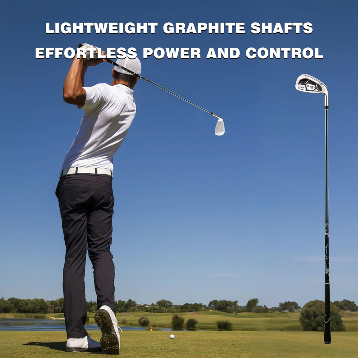 PGM Men’s Golf Iron Set for Right Handed with Forgiving Design