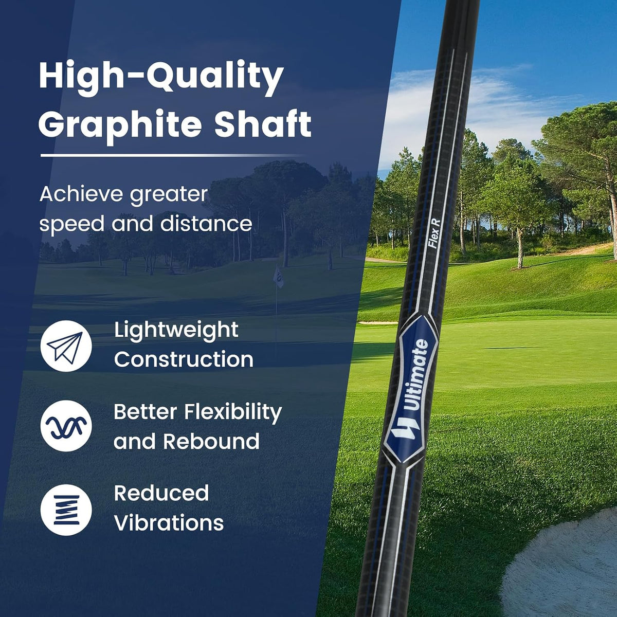 10.5 Degree 460cc Aluminum Alloy Golf Driver for Men With Large Sweet Spot
