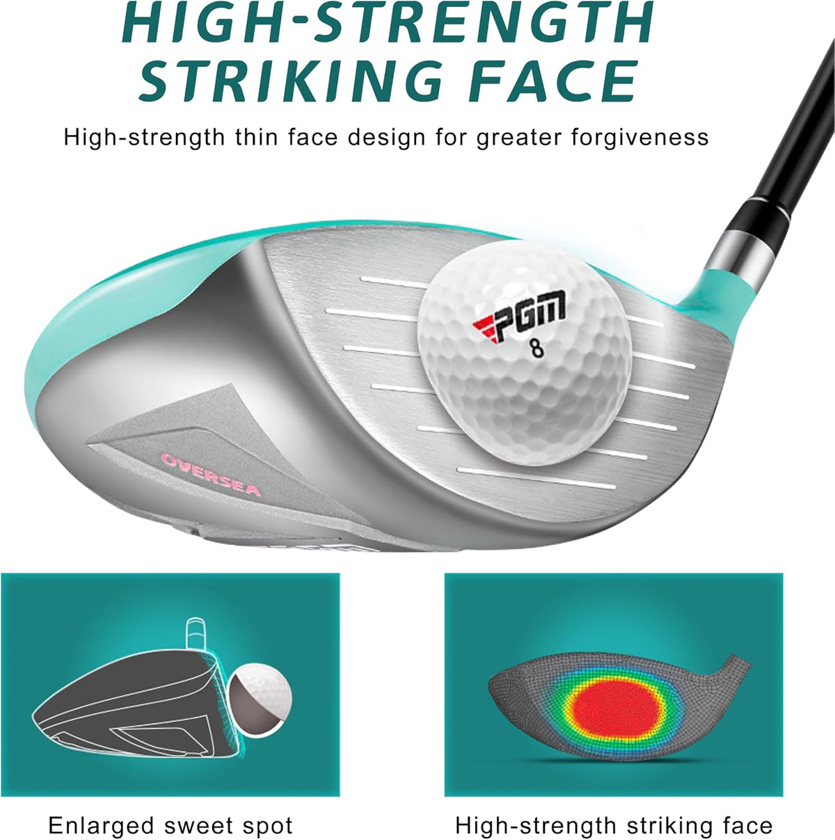PGM Ladies Left Handed 9 Piece Golf Club Set With Pink Stand Bag--Golf World-Golf World