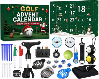 Golf Advent Calendar 2026 for Men Golfers 24 Day Countdown Gift Accessories