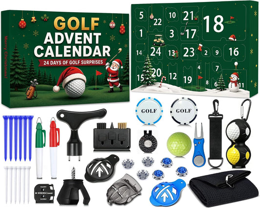 Golf Advent Calendar 2026 for Men Golfers 24 Day Countdown Gift Accessories