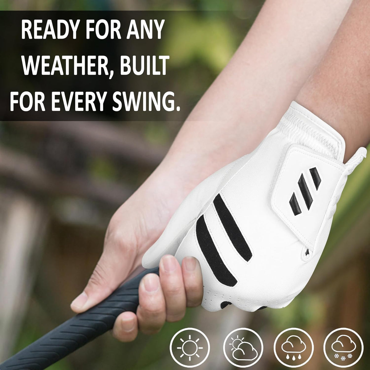 Blue Premium Golf Gloves 2 Pack With Breathable All Weather Comfort--Golf World-Golf World