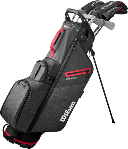 Wilson Mens Profile Complete Golf Club Set With Stand Bag Right Hand Regular