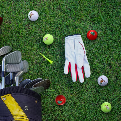 Outus Christmas Golf Balls 6 Pack Red Green White Holiday Gift Set