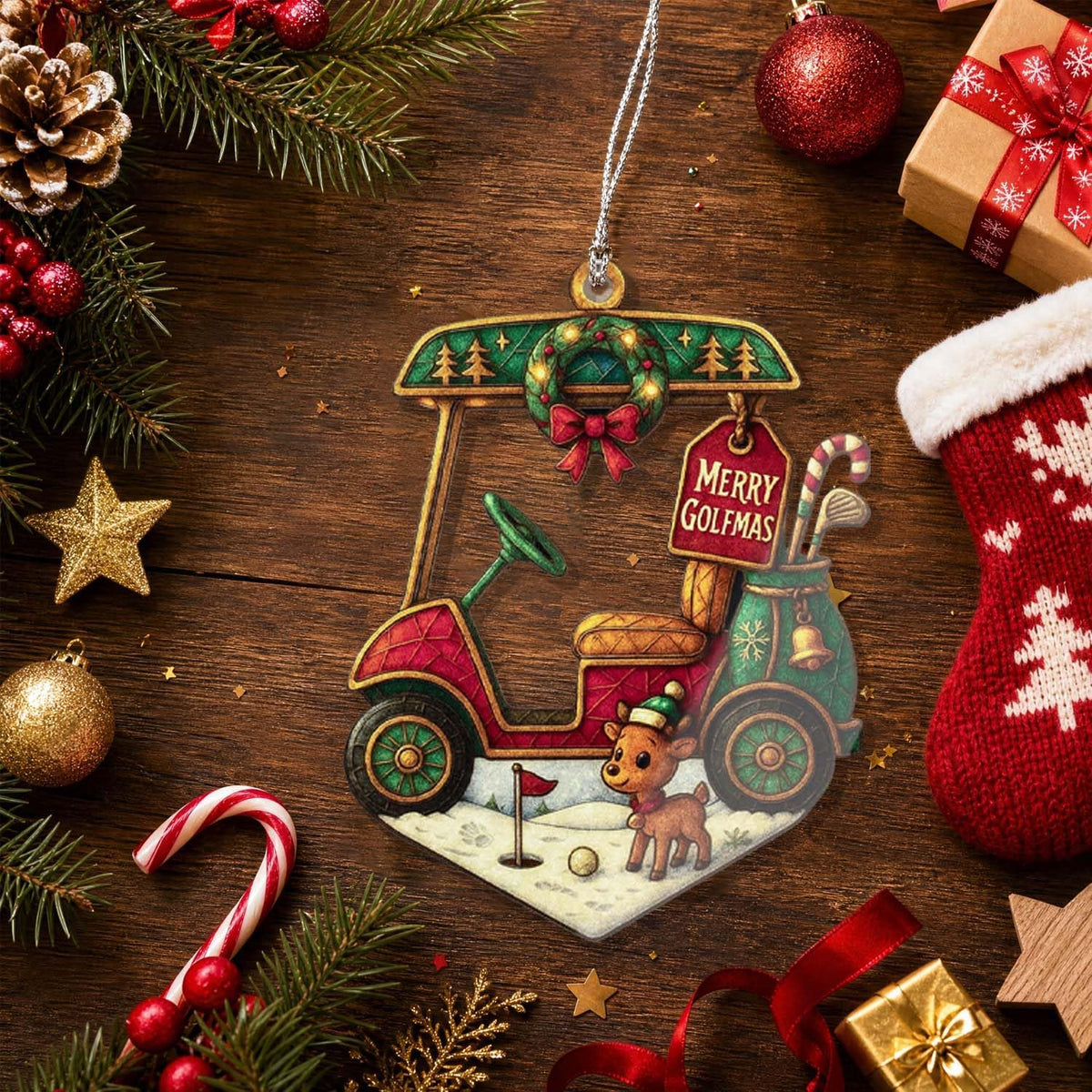 Golf Christmas Ornaments 2026 - Golf Gifts - Golfs Themed Gift - Christmas Ornament 2026 - White Elephant Gifts - Xmas Tree Funny Decoration Gift for Friends, cowoker, Men, Women, Coach, Office