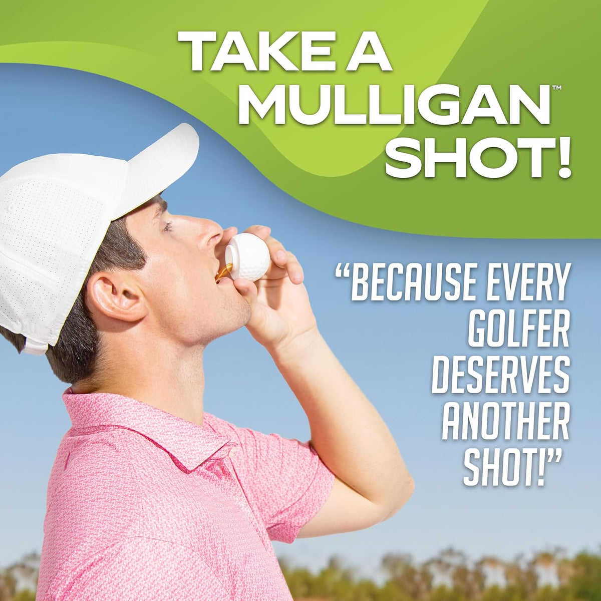 GoSports Mulligan Shots Golf Ball Shot Glasses With Lids 12 Pack--Golf World-Golf World