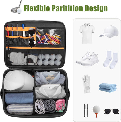 PGmoon 2 Layer Golf Trunk Organizer for Men Women, Black