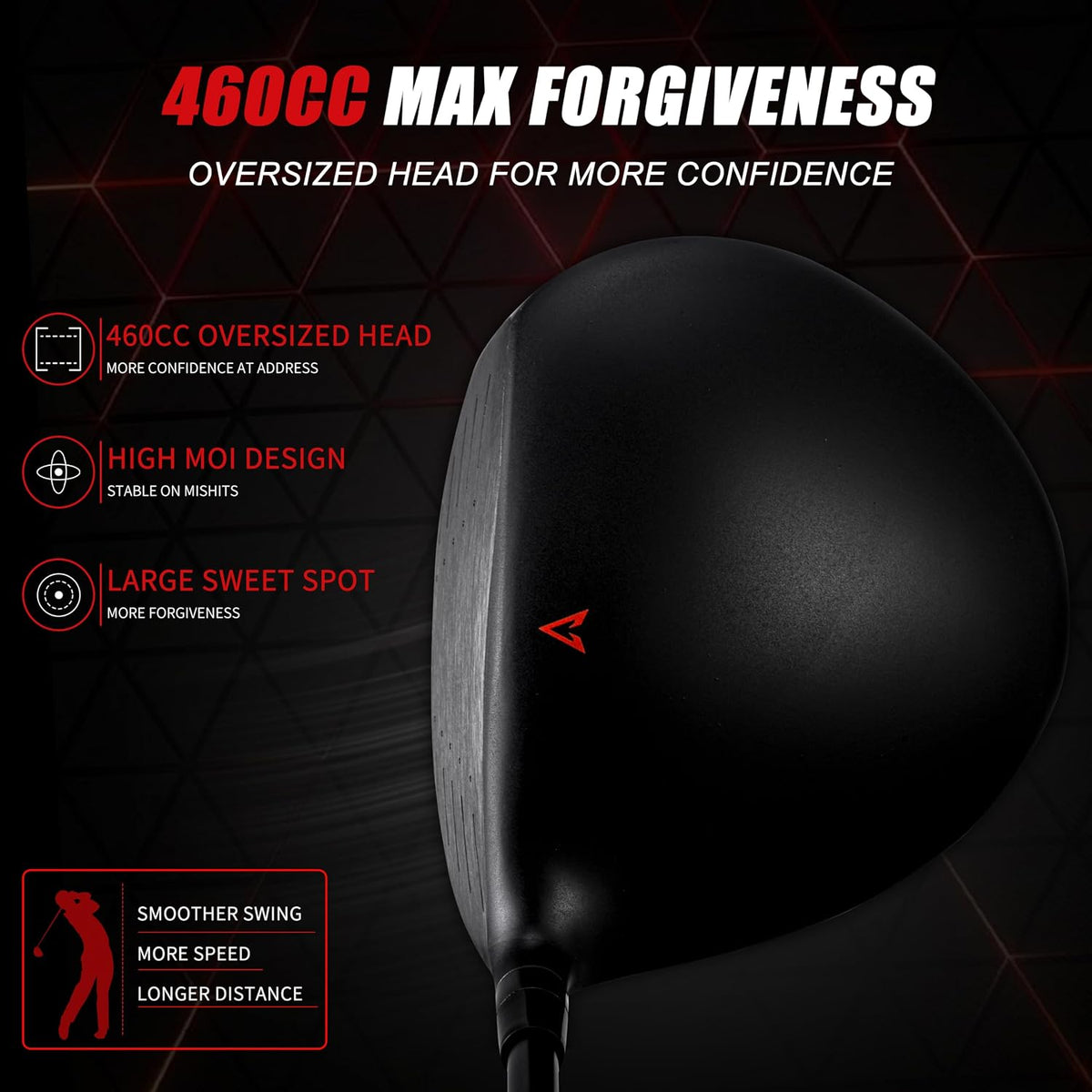 PGM Titanium Golf Driver 10.5 Degree 460CC Graphite Shaft Right Hand Regular Flex--Golf World-Golf World