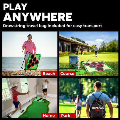 Golf Pong Chipping Game for Men Women Beginners and Kids 1 Board--Golf World-Golf World