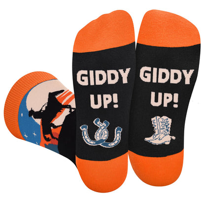 Funny Socks for Men Women - FORCED TO WORK Novelty Funky Socks Fun Gifts - Birthday Christmas Gifts for Men Teen Boys