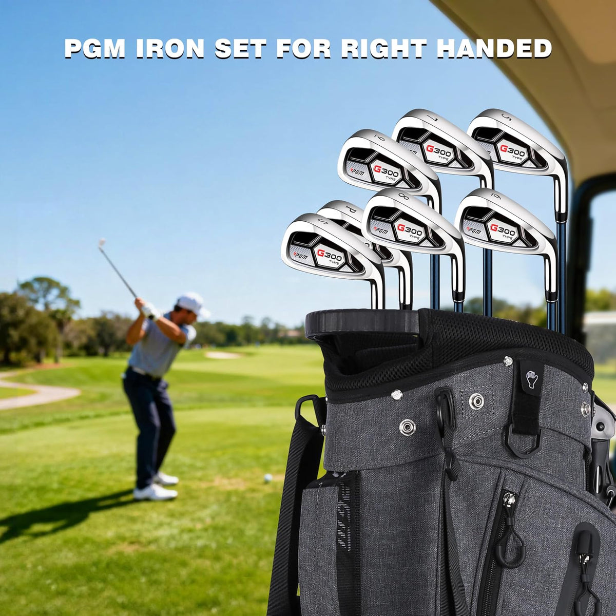 PGM Men’s Golf Iron Set for Right Handed with Forgiving Design