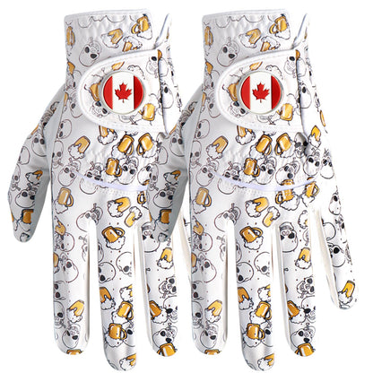BRAMASOLE Golf Gloves for Men Left Hand Two Pack Breathable Faux Leather--Golf World-Golf World