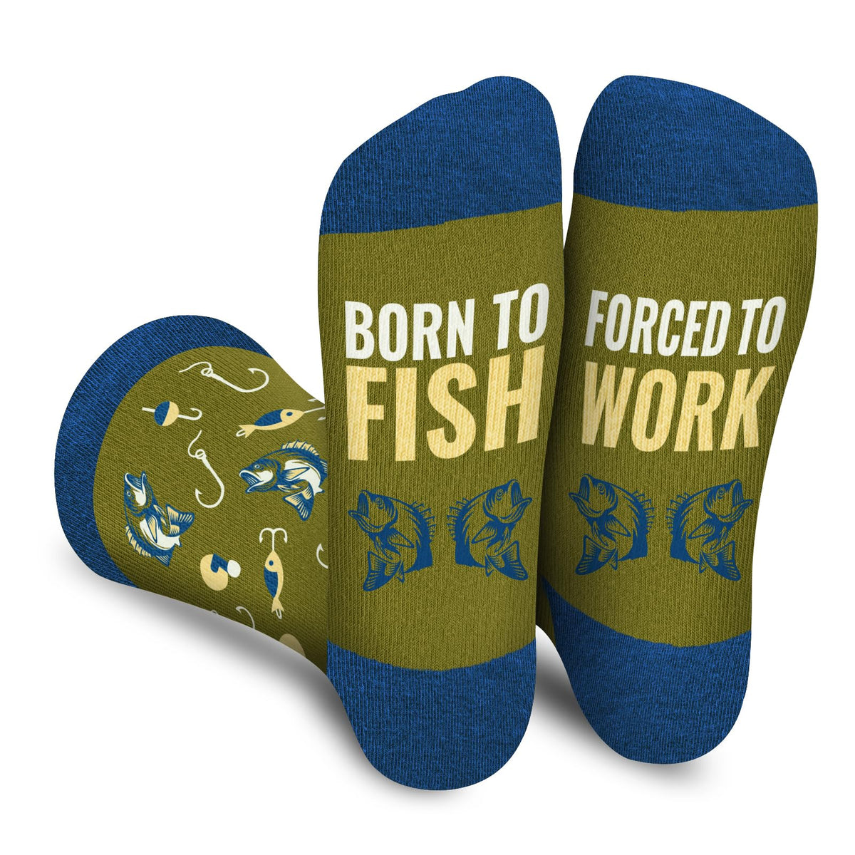 Funny Socks for Men Women - FORCED TO WORK Novelty Funky Socks Fun Gifts - Birthday Christmas Gifts for Men Teen Boys