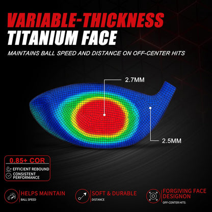 PGM Titanium Golf Driver 10.5 Degree 460CC Graphite Shaft Right Hand Regular Flex--Golf World-Golf World