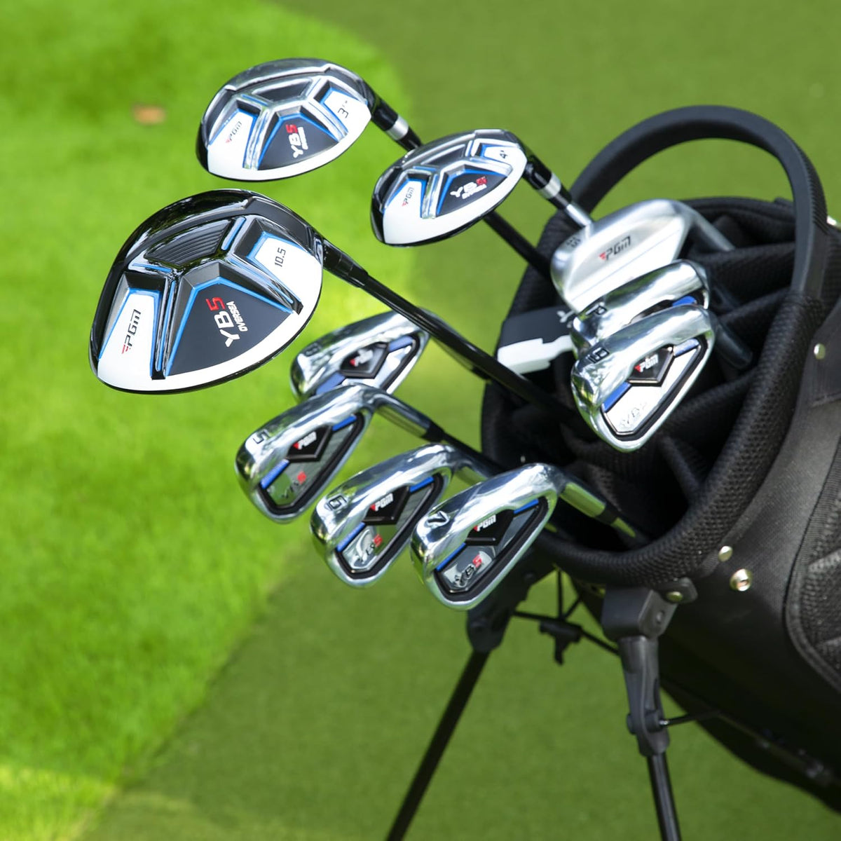 PGM Men's 12 Piece Right Handed Golf Club Set With Stand Bag for Beginners--Golf World-Golf World