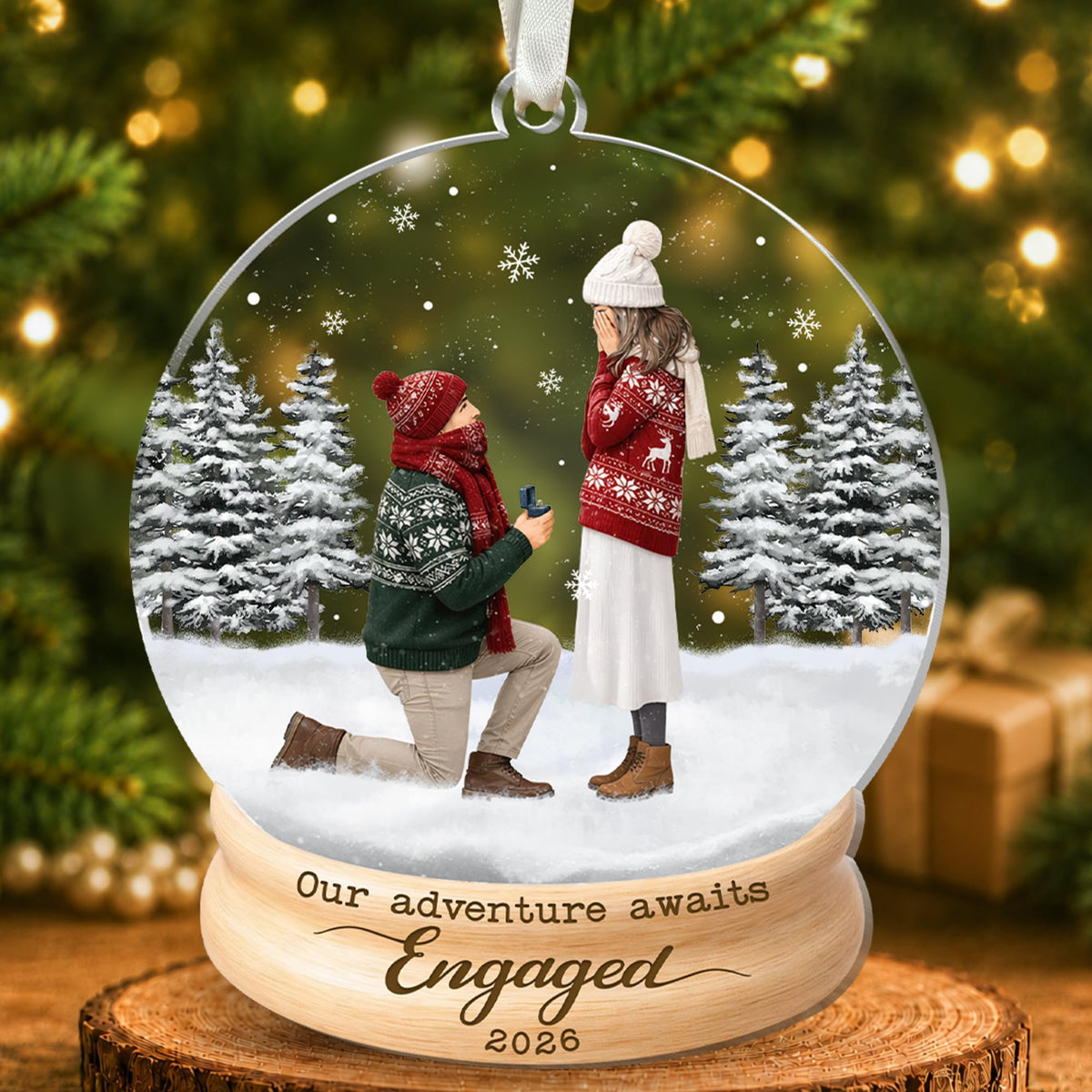 Golf Ball Christmas Ornament 2026, Golf Gift for Men & Women, Christmas Tree Decoration, Golfer Holiday Keepsake, Coach Gift