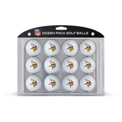 Team Golf NFL Dozen Regulation Size Golf Balls, 12 Pack, Full Color Durable Team Imprint