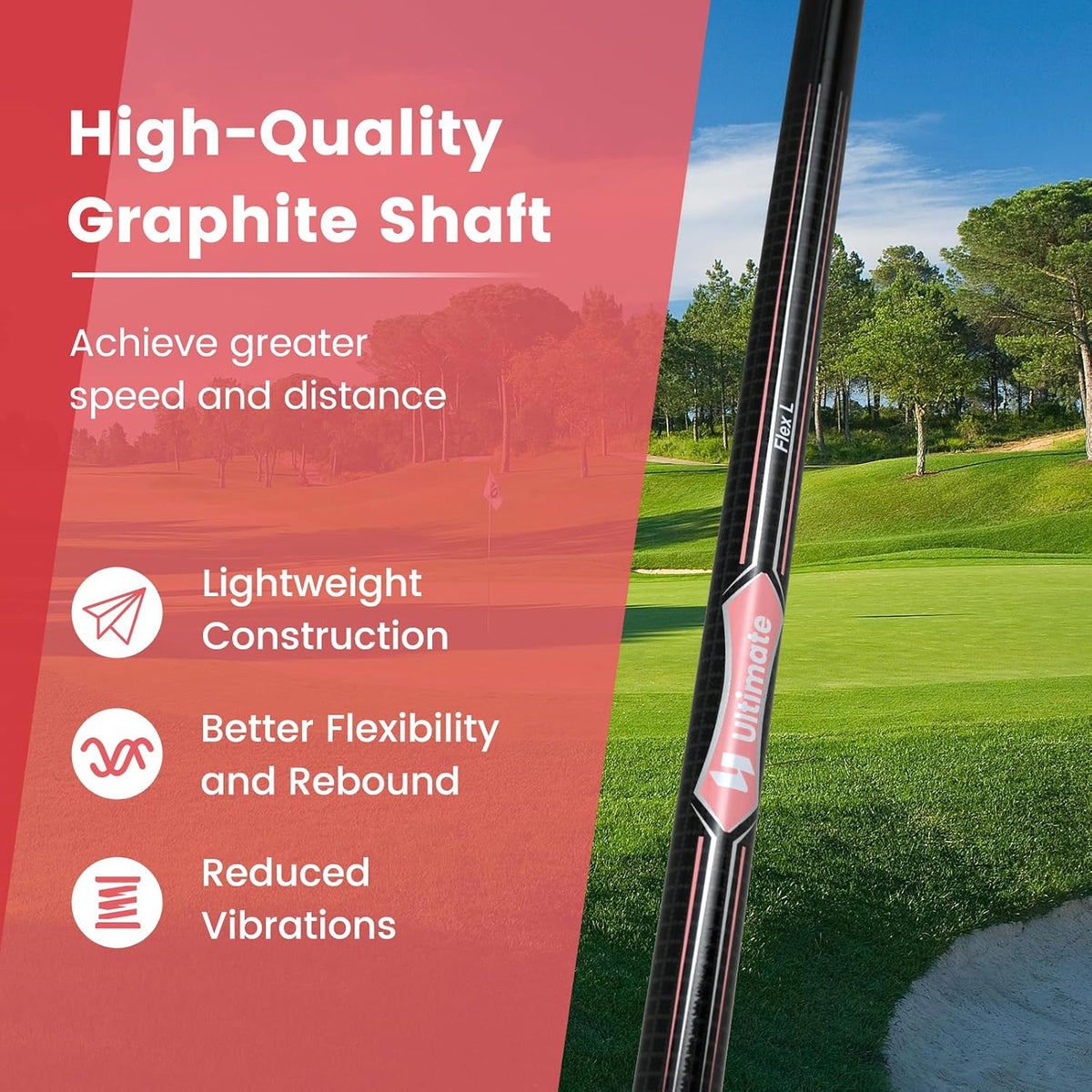 Pink 12 Degree Golf Driver for Women 460CC Forgiving Aluminum Alloy Club--Golf World-Golf World