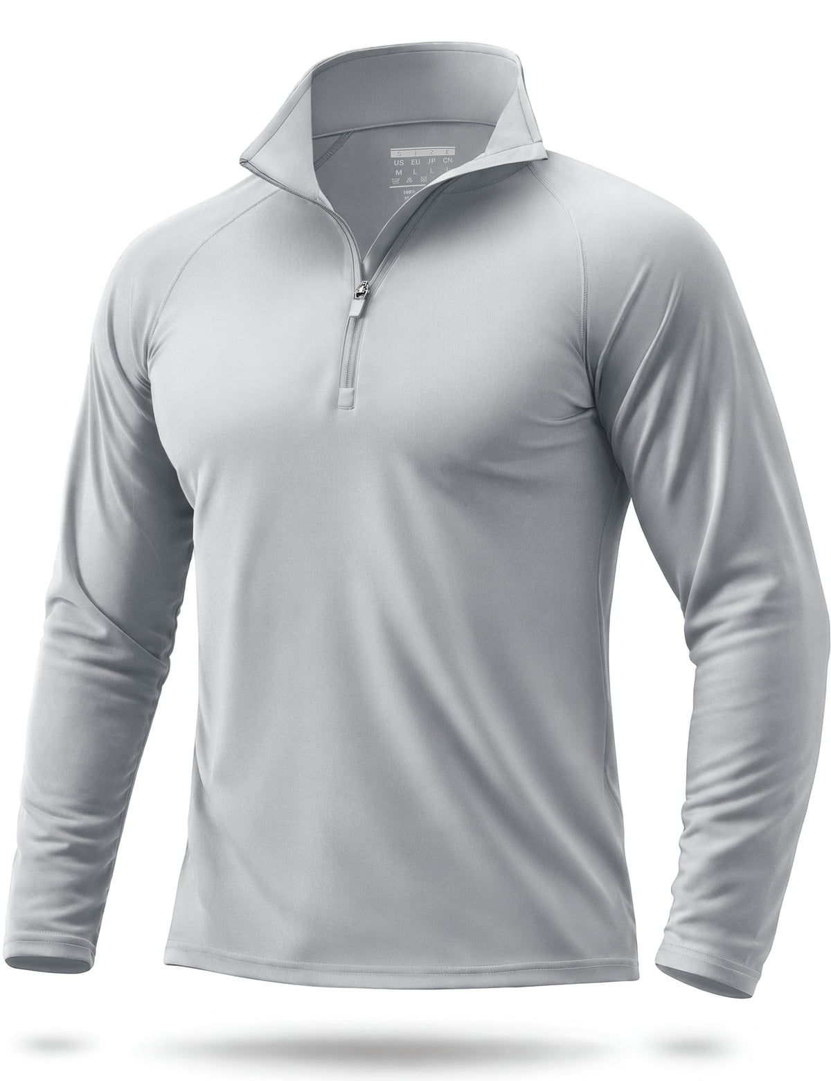 Boladeci Quarter Zip Men Golf Shirt UPF 50+ Long Sleeve Sun Protection