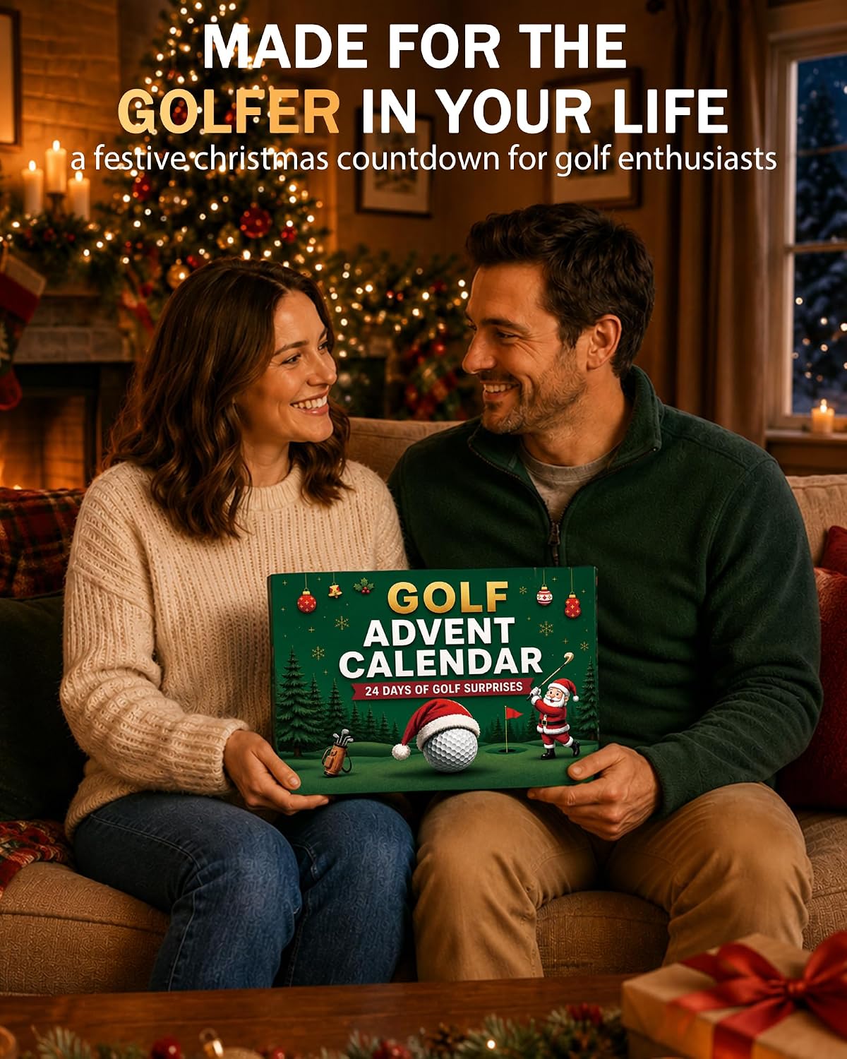 Golf Advent Calendar 2026 for Men Golfers 24 Day Countdown Gift Accessories