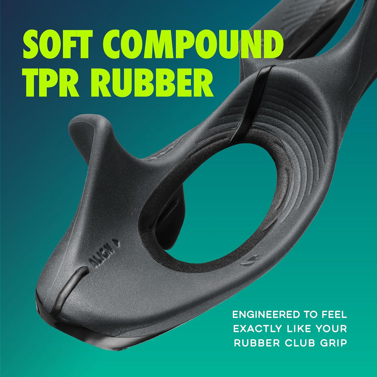 GOLF-GRIP™ Golf Grip Trainer for Left & Right-Handed Golfers – Snap-On Rubber Golf Training Aid for Proper Hand Position & Swing Technique – Hit Straighter, Longer Shots & Fix Slices or Hooks