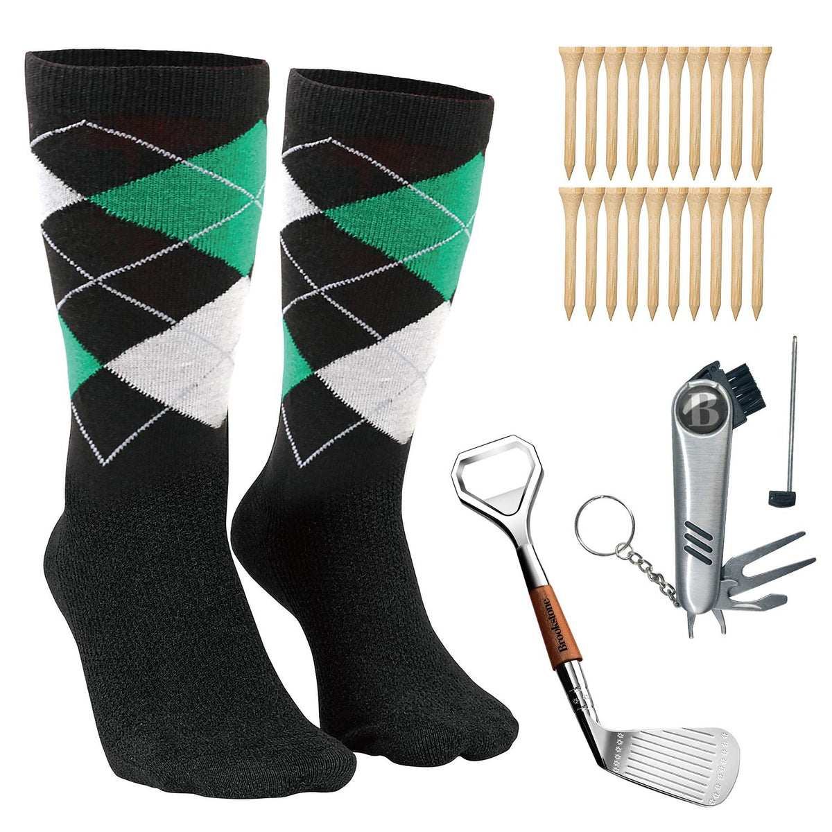 Brookstone Golfers Gift Set Premium Golf Accessories Present--Golf World-Brookstone