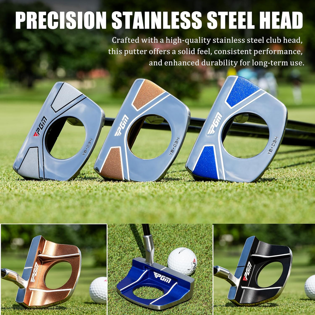 PGM 34 Inch Standing Golf Putter with Ball Pick Up and Graphite Shaft--Golf World-Golf World
