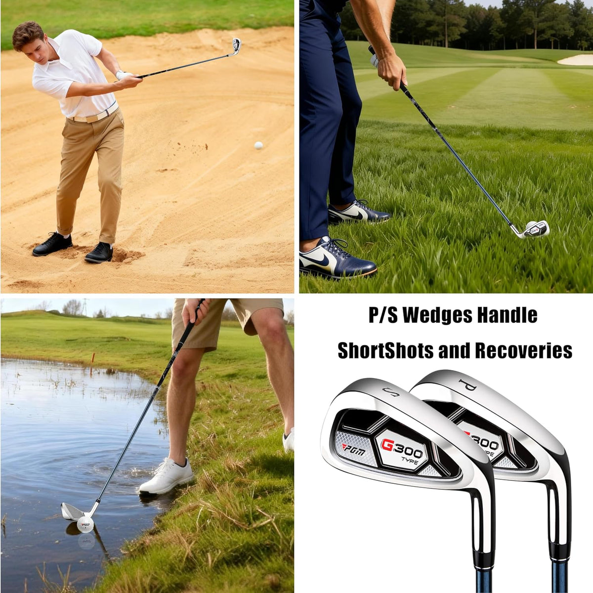 PGM Men’s Golf Iron Set for Right Handed with Forgiving Design