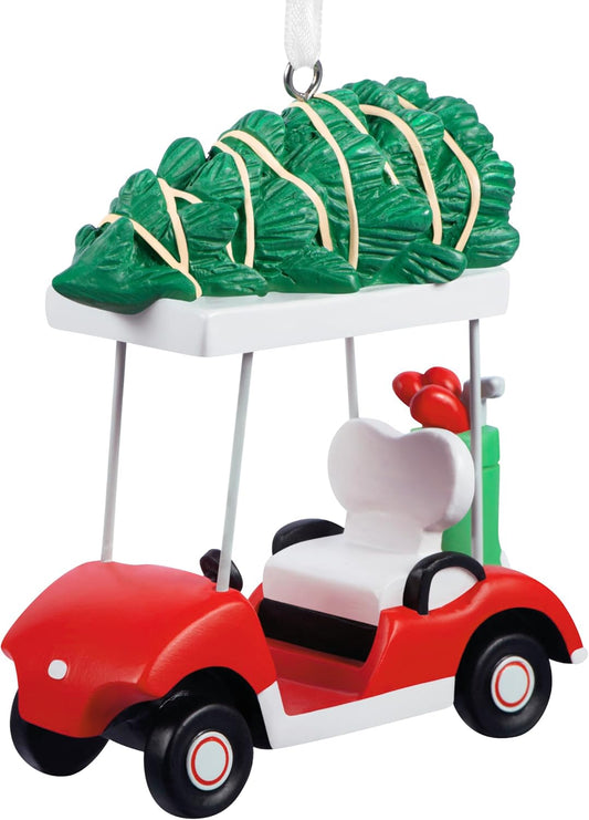 Hallmark Christmas Ornament, Festive Golf Cart Ornament, Hobby Gifts