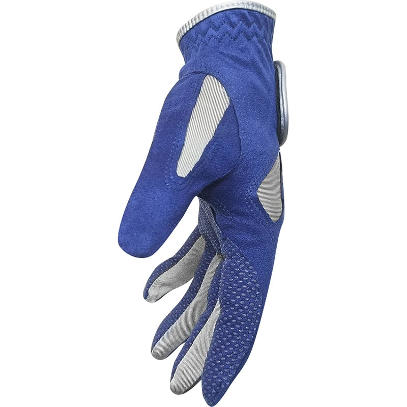 GVOVLVF Mens Golf Glove Pair Improved Grip Cool Comfort Blue White Colors-SHENZHEN MC SPORTING GOODS CO.,LTD-Golf World-Golf World