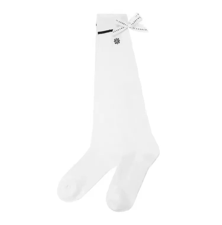 St Andrews Women's Cotton Knee High Golf Socks With Embroidered Bow Logo-Baseball caps-Golf World-Golf World