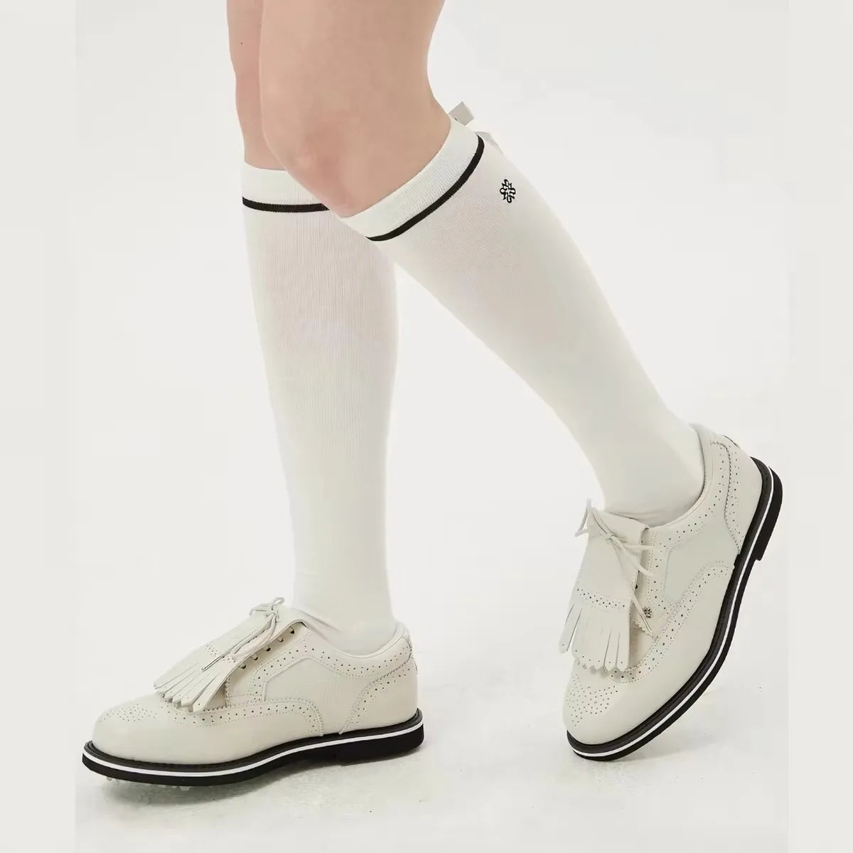 St Andrews Women's Cotton Knee High Golf Socks With Embroidered Bow Logo-Baseball caps-Golf World-Golf World