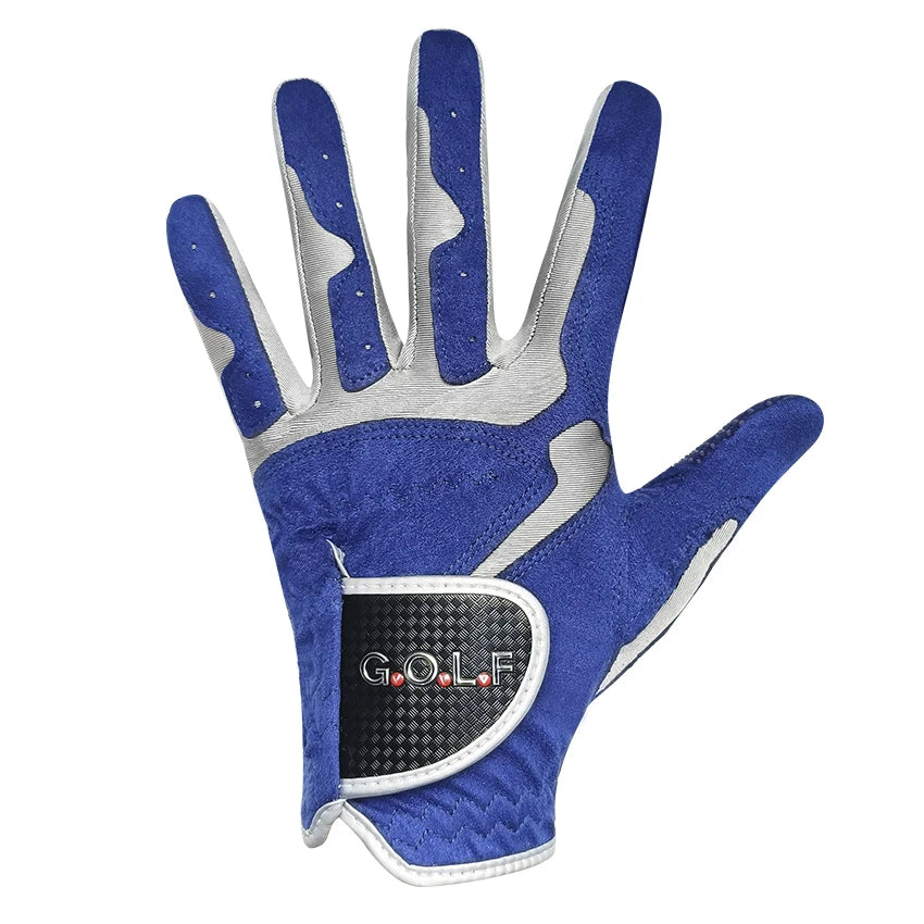 GVOVLVF Mens Golf Glove Pair Improved Grip Cool Comfort Blue White Colors-SHENZHEN MC SPORTING GOODS CO.,LTD-Golf World-Golf World