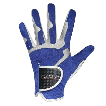 GVOVLVF Mens Golf Glove Pair Improved Grip Cool Comfort Blue White Colors-SHENZHEN MC SPORTING GOODS CO.,LTD-Golf World-Golf World