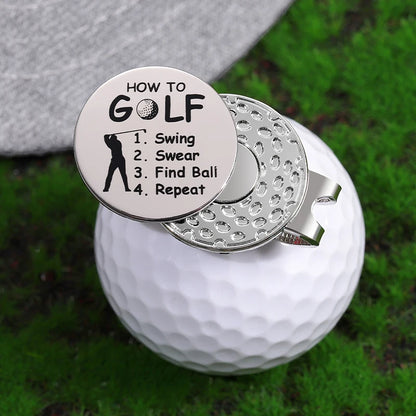 Magnetic Golf Ball Marker Hat Clip Silver Cap Accessory Golf Gift-Mainland China-Golf World-Golf World
