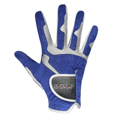 GVOVLVF Mens Golf Glove Pair Improved Grip Cool Comfort Blue White Colors-SHENZHEN MC SPORTING GOODS CO.,LTD-Golf World-Golf World