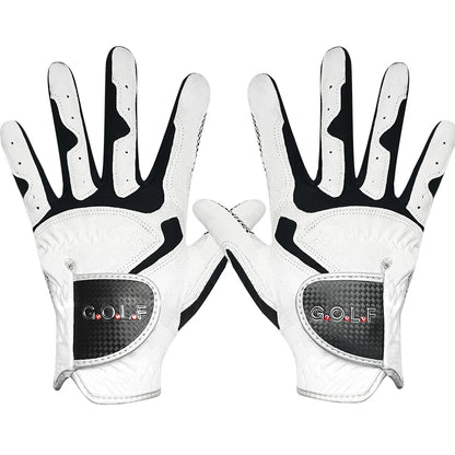 GVOVLVF Mens Golf Glove Pair Improved Grip Cool Comfort Blue White Colors-SHENZHEN MC SPORTING GOODS CO.,LTD-Golf World-Golf World
