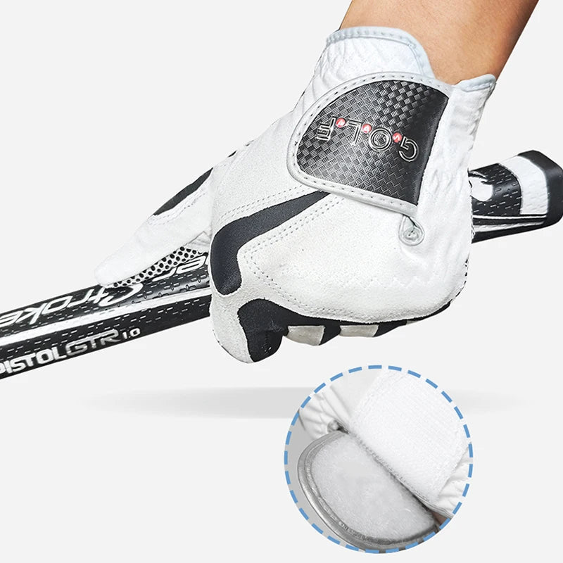 GVOVLVF Mens Golf Glove Pair Improved Grip Cool Comfort Blue White Colors-SHENZHEN MC SPORTING GOODS CO.,LTD-Golf World-Golf World