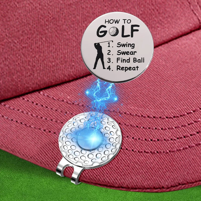Magnetic Golf Ball Marker Hat Clip Silver Cap Accessory Golf Gift-Mainland China-Golf World-Golf World