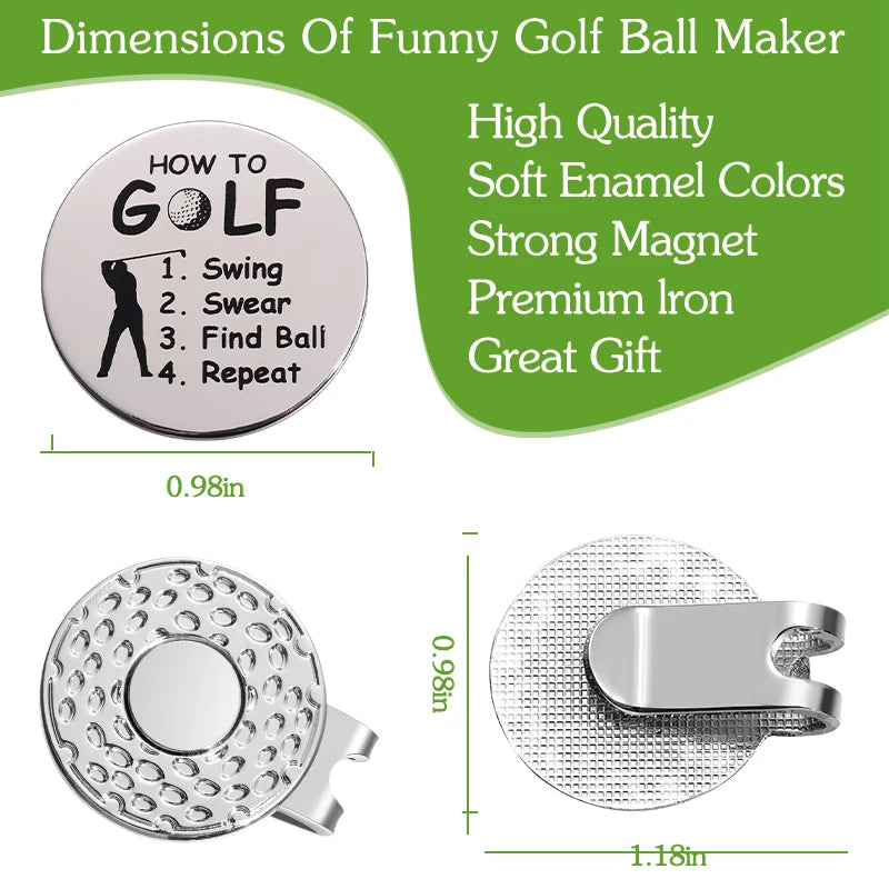 Magnetic Golf Ball Marker Hat Clip Silver Cap Accessory Golf Gift-Mainland China-Golf World-Golf World