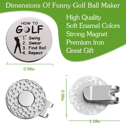 Magnetic Golf Ball Marker Hat Clip Silver Cap Accessory Golf Gift-Mainland China-Golf World-Golf World