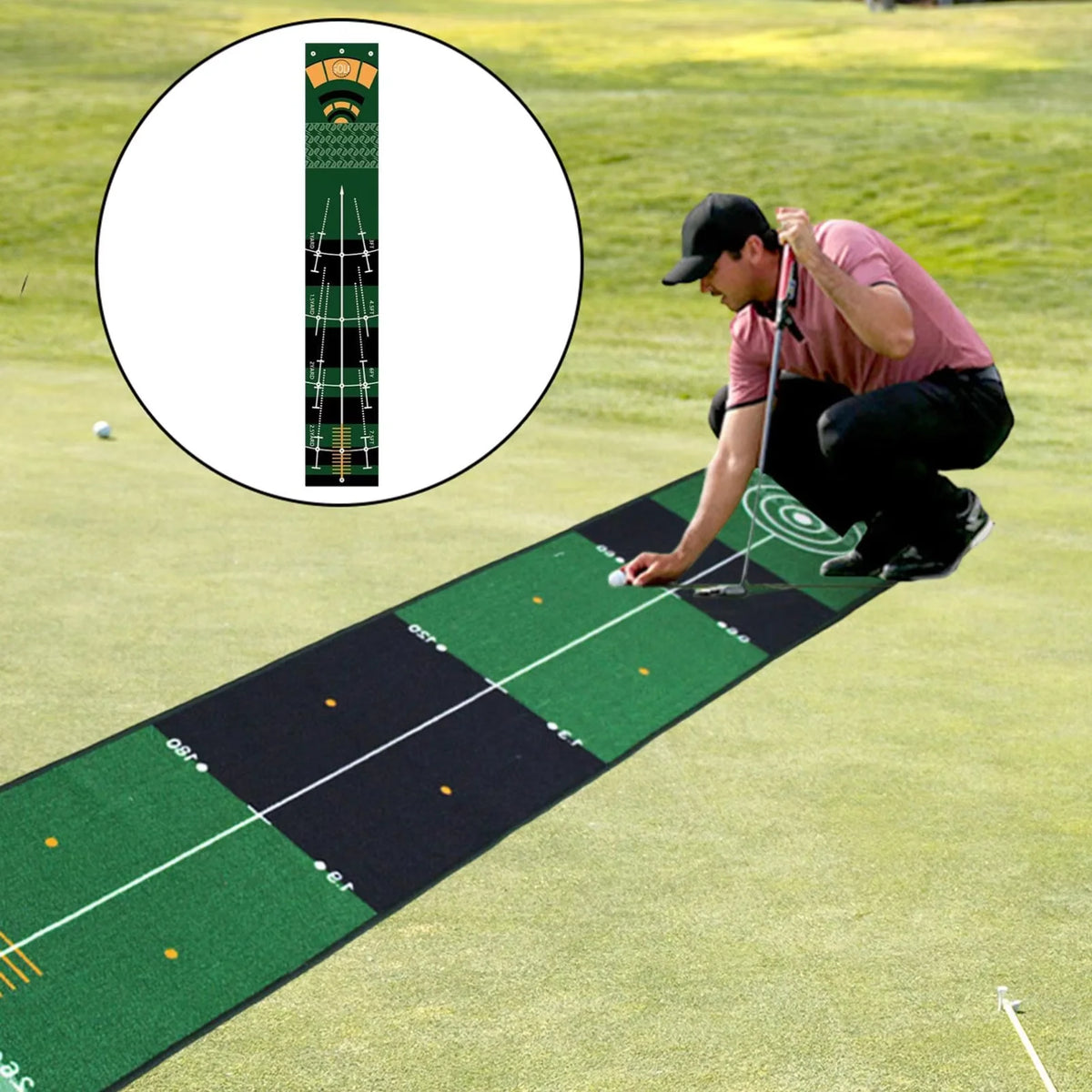 Portable Golf Putting Mat Gift and Training Aid for Home Lawn Practice-Mainland China-Golf World-Golf World