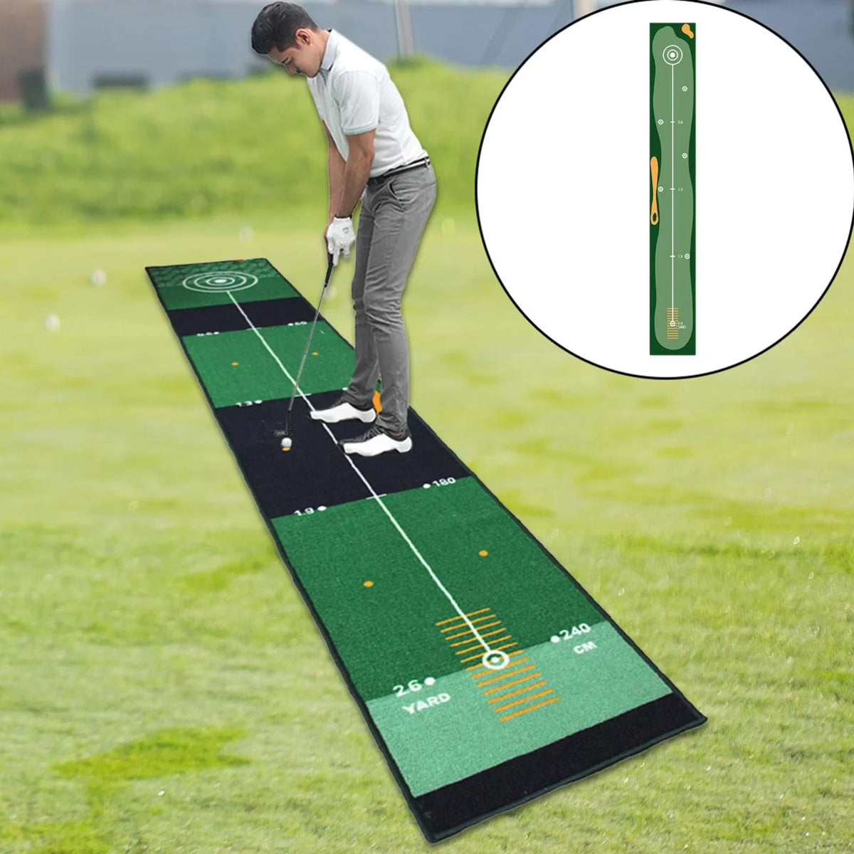 Portable Golf Putting Mat Gift and Training Aid for Home Lawn Practice-Mainland China-Golf World-Golf World