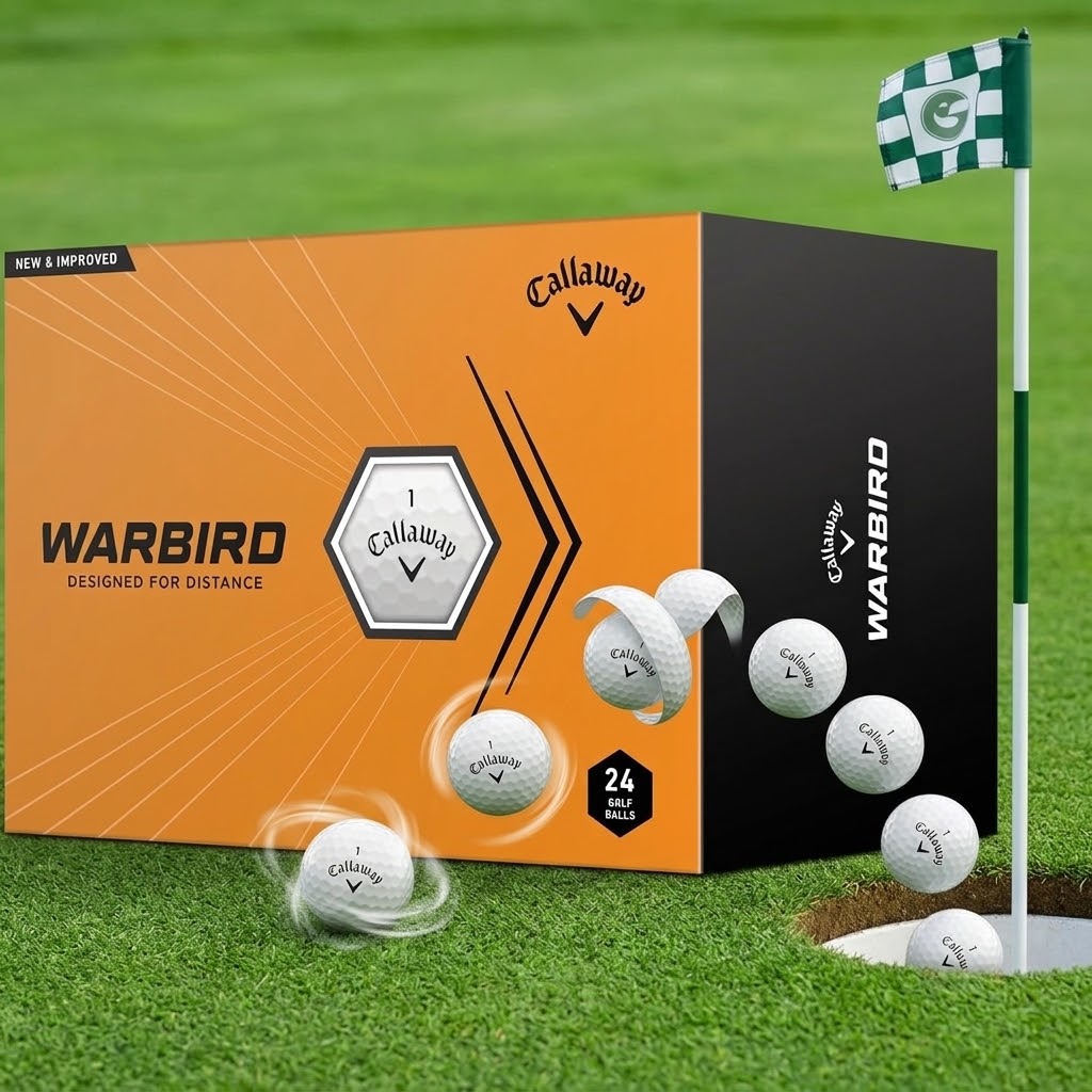 Callaway Golf Warbird Golf Balls 2023 24 Pack White Adult Golf Ball Set